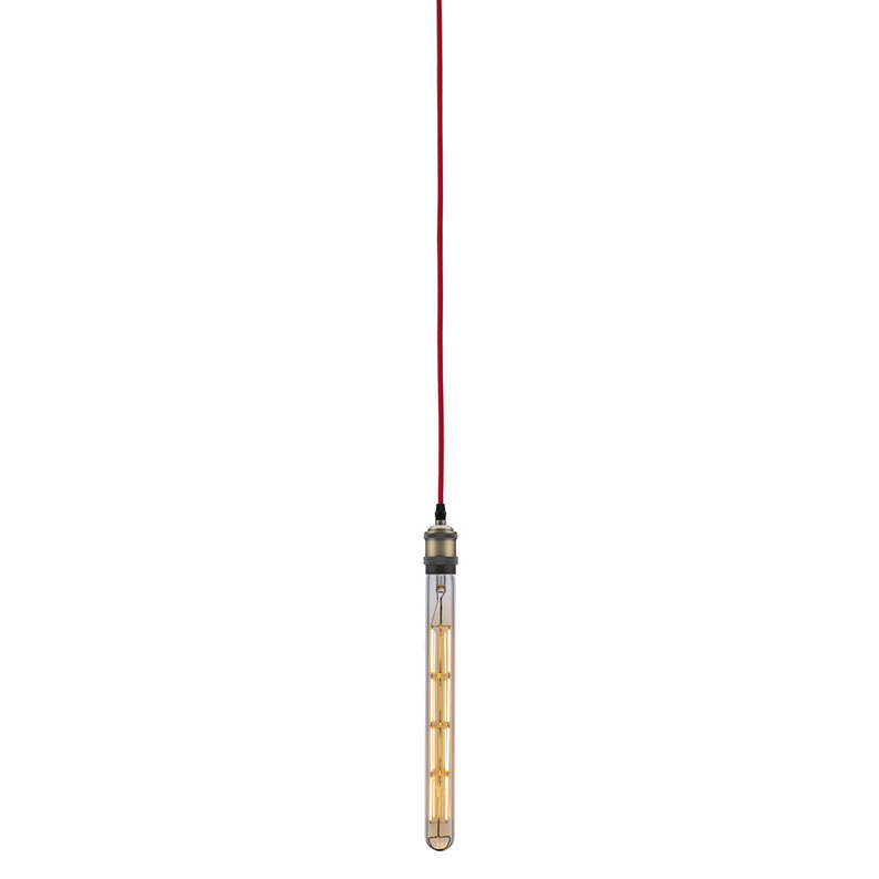Lampa wisząca Nibbler oprawa na czerwonym kablu
