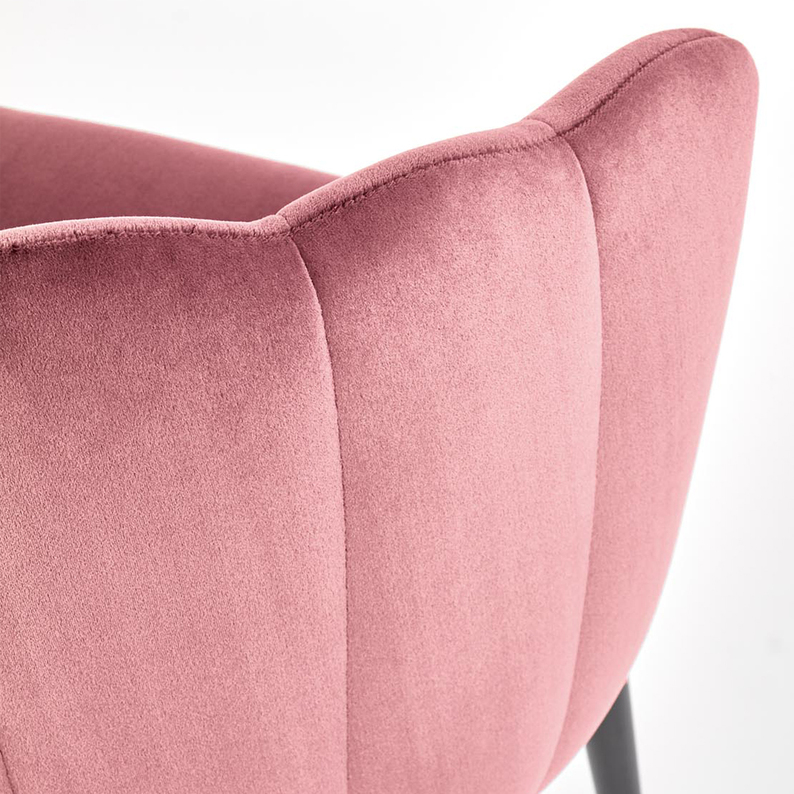 Krzesło tapicerowane Baltip różowe