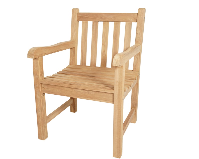 Krzesło ogrodowe Larley z drewna tekowego