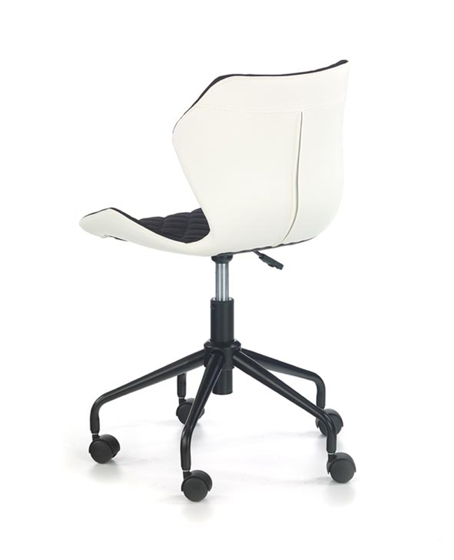 Fotel biurowy Forint biało-czarny