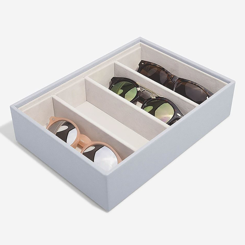 Szkatułka na biżuterię Pebble Classic Glasses & Accessory Layer lawendowa
