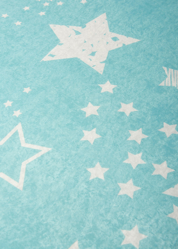 Dywan do pokoju dziecięcego Dinkley Gwiazdy niebieski 100x160 cm