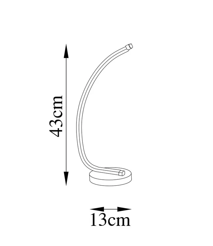 Lampka na biurko Basherts 43 cm złota