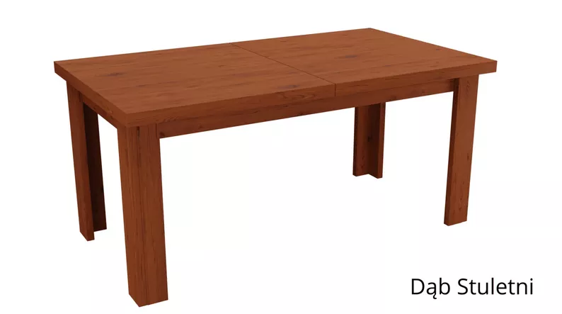 Stół rozkładany Woodruff 160-200x90 cm Dąb stuletni
