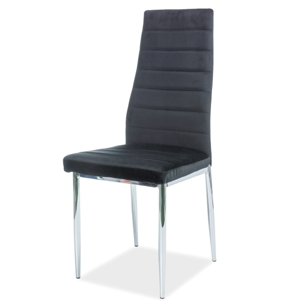 Krzesło tapicerowane Lastad velvet czarne