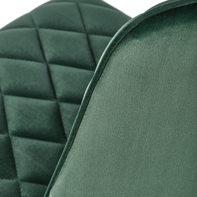 Krzesło tapicerowane Dreasies zielone