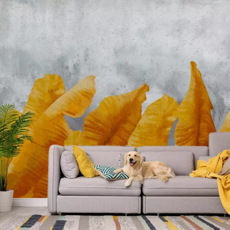 Fototapeta Bananowe liście 300x210 cm