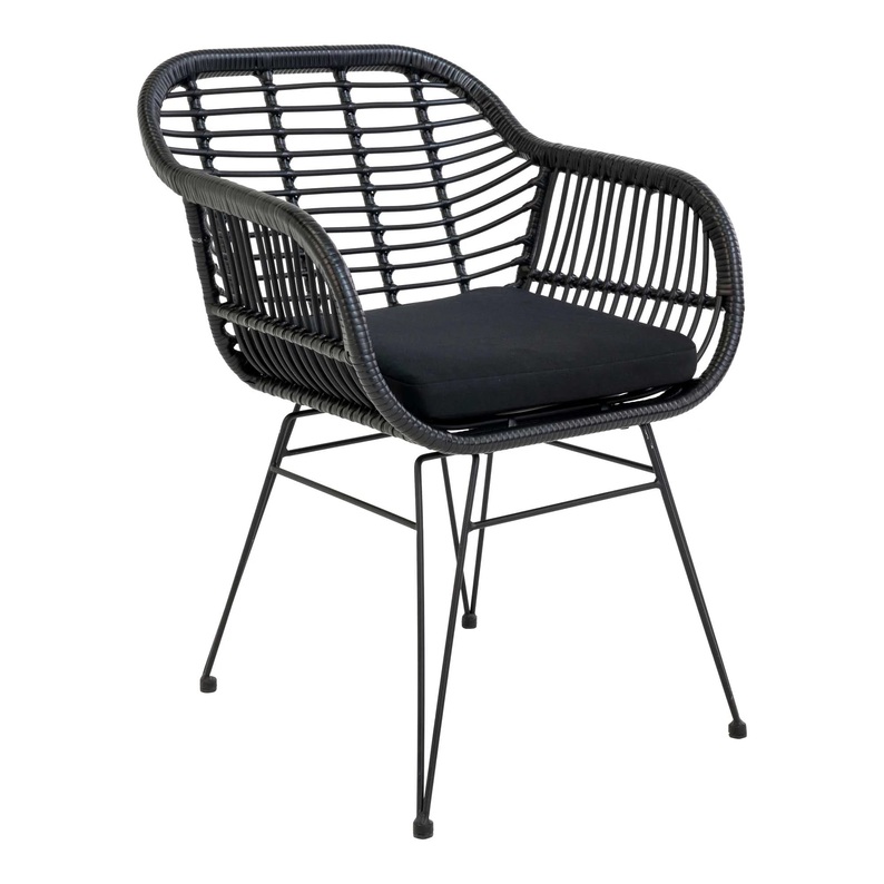 Krzesło ogrodowe Sytly czarne