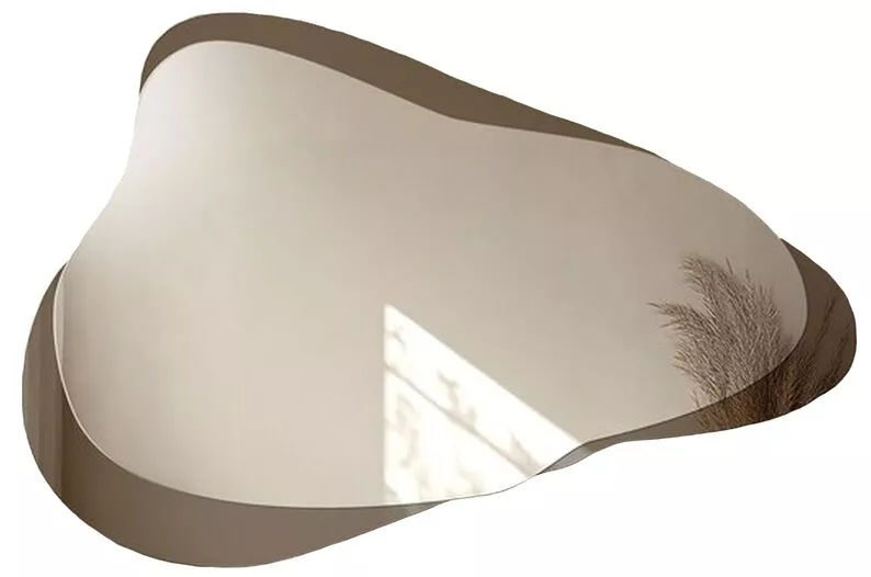 Lustro ścienne Mokka 120x80 cm na brązowej tafli