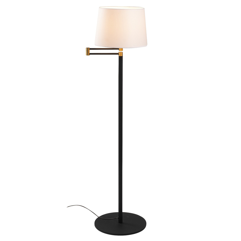 Lampa podłogowa Miperms 120 cm czarno-złota