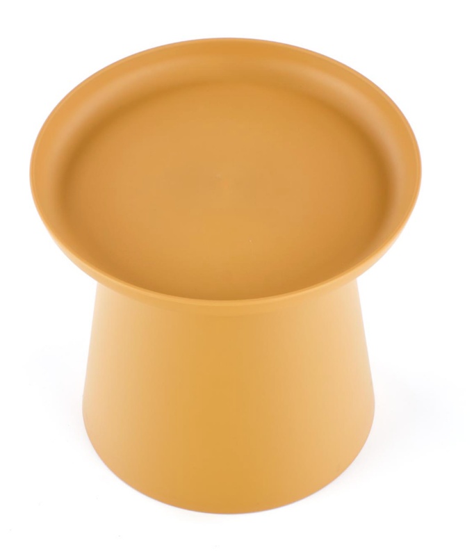 Stolik kawowy okrągły Fevely 50 cm żółty