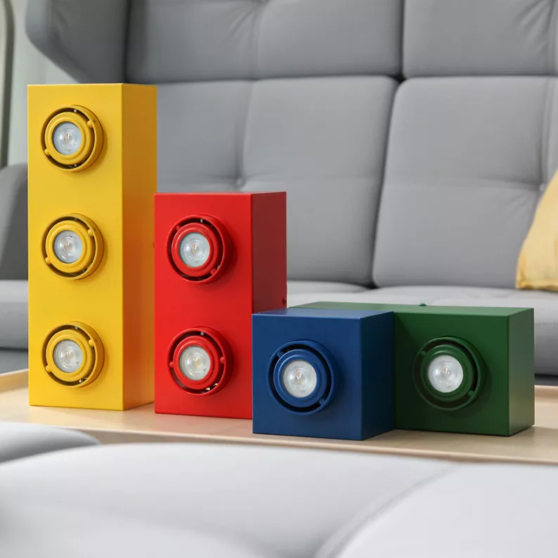 Lampa sufitowa Boxie x3 LEGO mini żółta