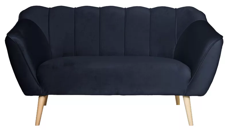 Sofa dwuosobowa Malibu granatowa welur