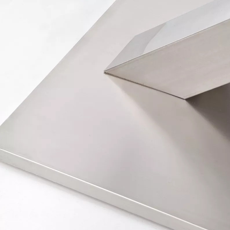 Stół rozkładany Reinosa 160-220x90 cm popielaty ze szklanym blatem