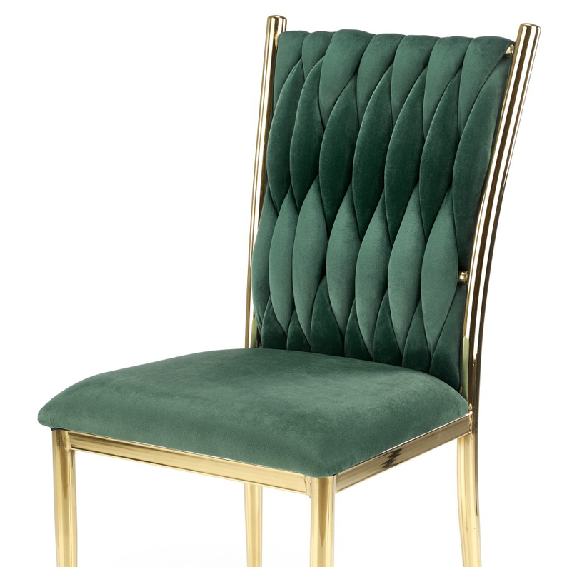 Krzesło tapicerowane Confusky zielone