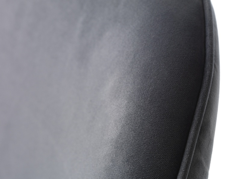 Fotel tapicerowany Morgons szary velvet