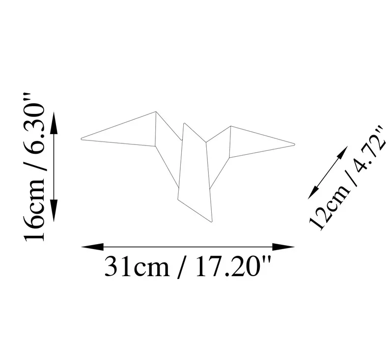 Lampa ścienna Denched 31 cm czarna