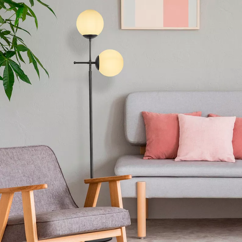 Lampa podłogowa Tuiren 174 cm czarna