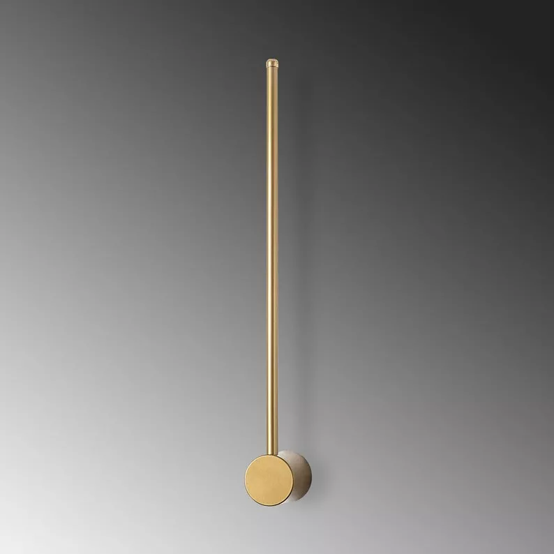 Lampa ścienna Walriefle 62 cm złota