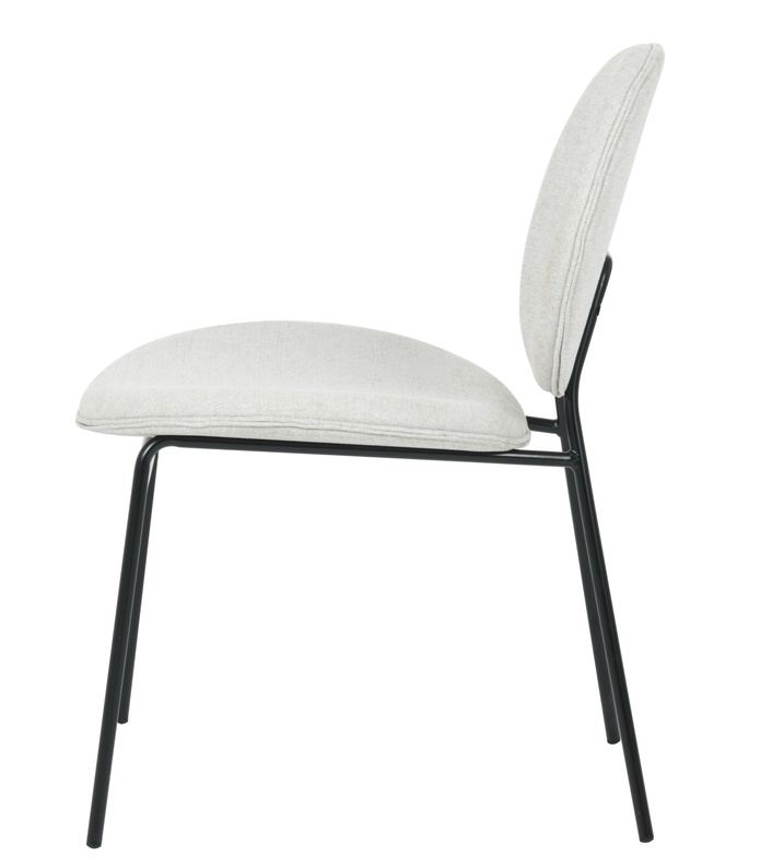 Krzesło tapicerowane Hamplin beżowe