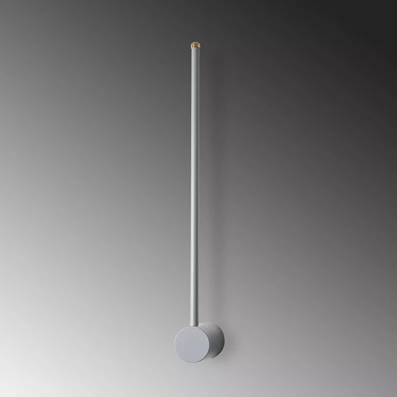 Lampa ścienna Walriefle 62 cm szara