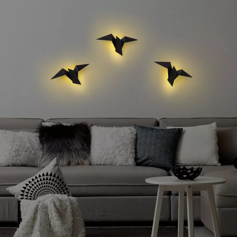 Lampa ścienna Denched 31 cm czarna