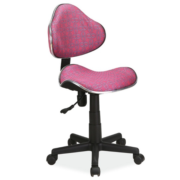 Fotel biurowy Morild różowe wzory