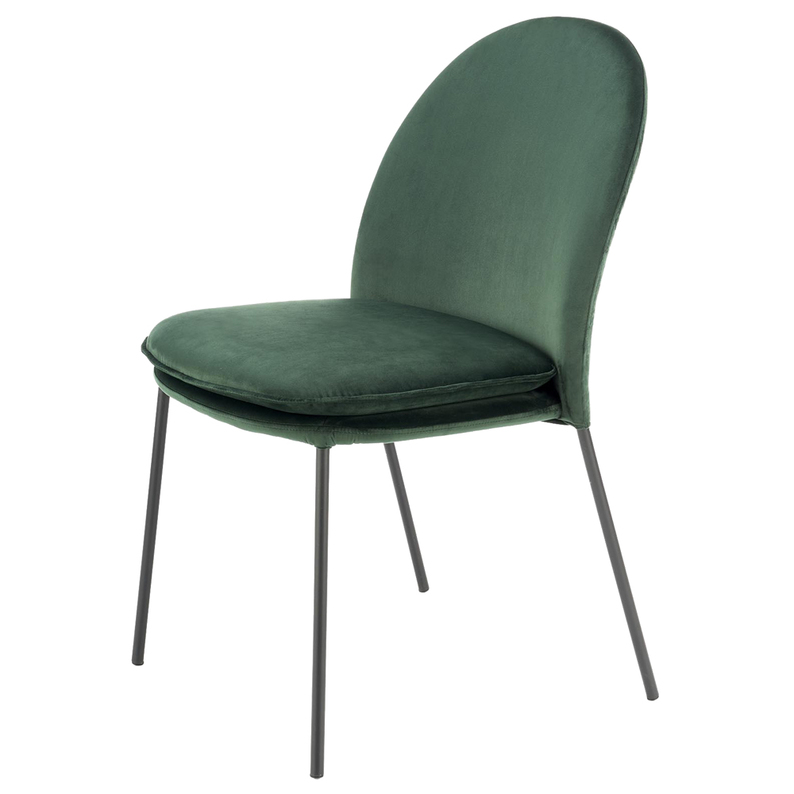 Krzesło tapicerowane Sunbertes zielone