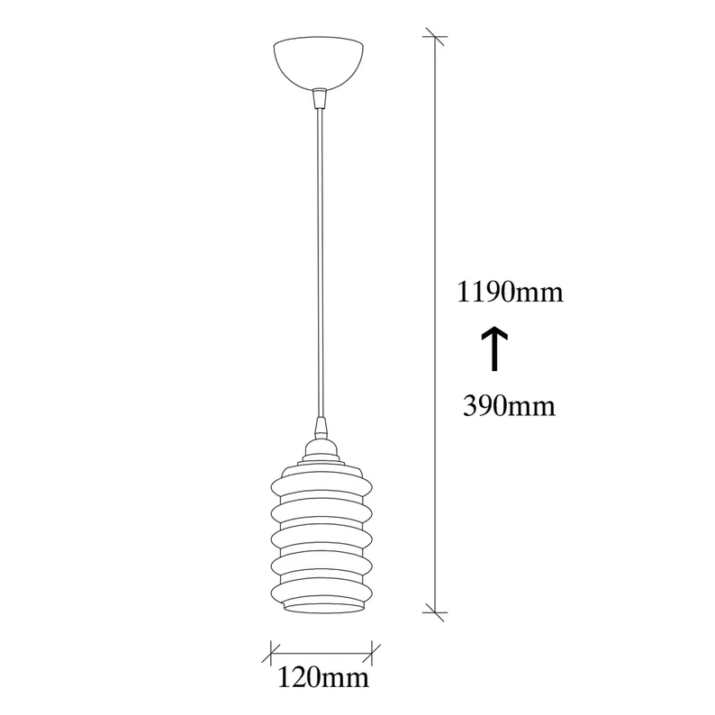 Lampa sufitowa Communis szklana średnica 12 cm