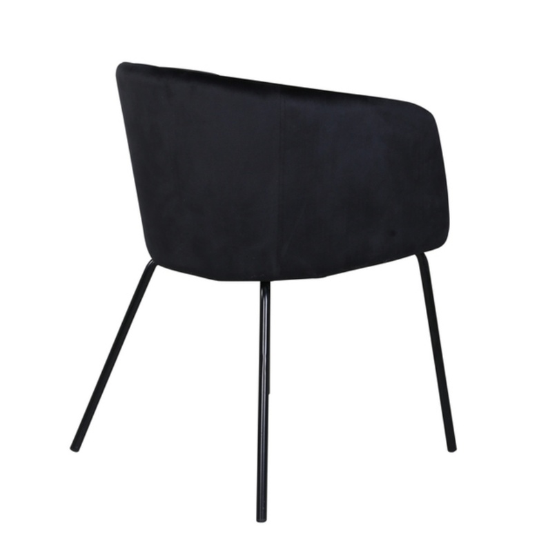 Krzesło tapicerowane Ressator czarny velvet