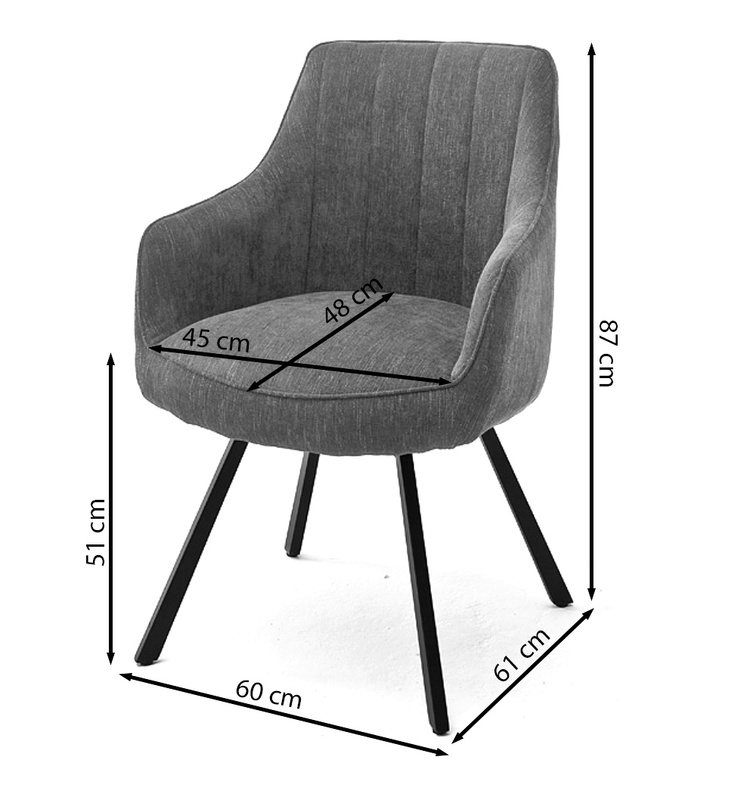 Krzesło z podłokietnikami Lonizer obrotowe bordowe