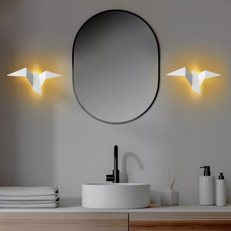 Lampa ścienna Denched 31 cm biała
