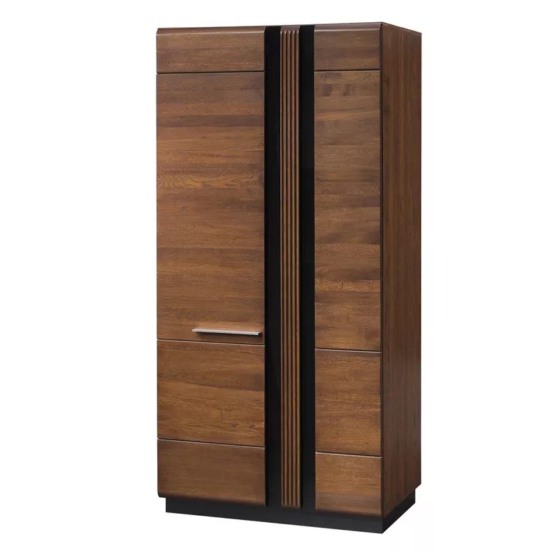 OUTLET - Szafa Petirly front z litego drewna 95 cm dąb czekoladowy