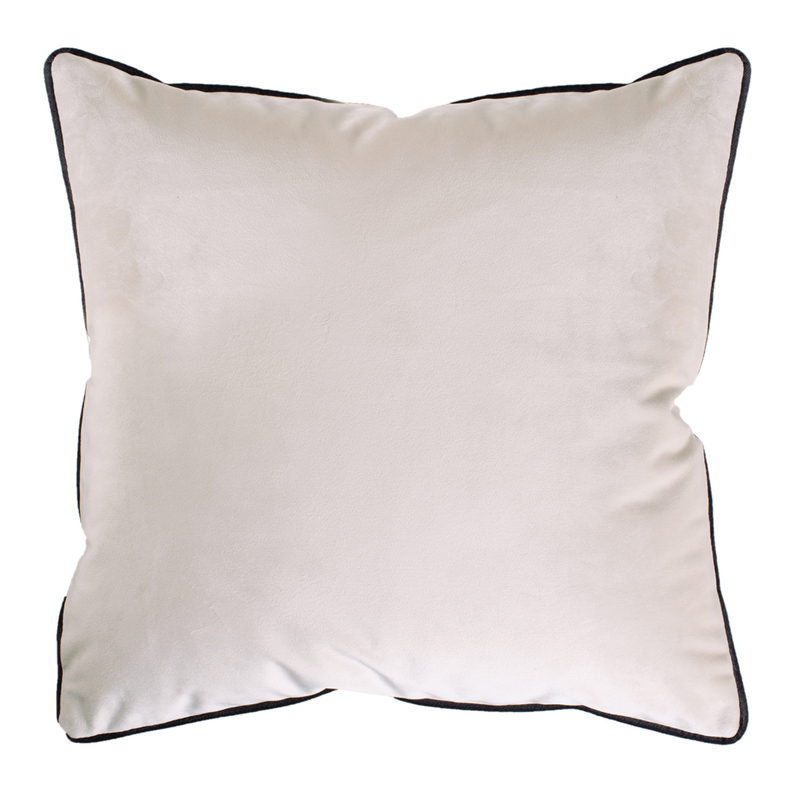 Poduszka dekoracyjna Sylvanca w tkaninie EASY CLEAN 45x45 cm kremowa z kedrą