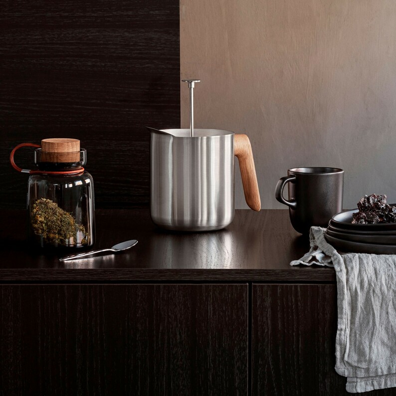 Zaparzacz do herbaty Nordic Kitchen ze stali i dębu