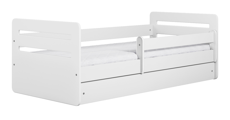 Łóżko dziecięce Brannigan 180x80 cm z szufladą białe