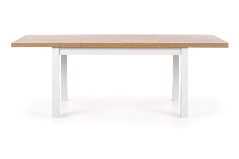 Stół rozkładany Lorez 140-220x80 cm biały-dąb sonoma