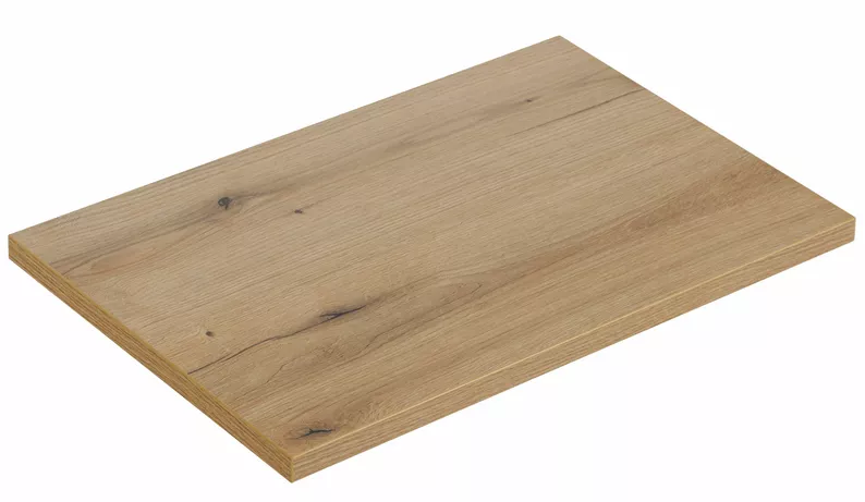 Szafka łazienkowa dwuszufladowa Novia z blatem 80 cm beżowa/dąb