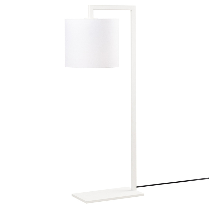 Lampa stołowa Gicanna klasyczna średnica 20 cm biała