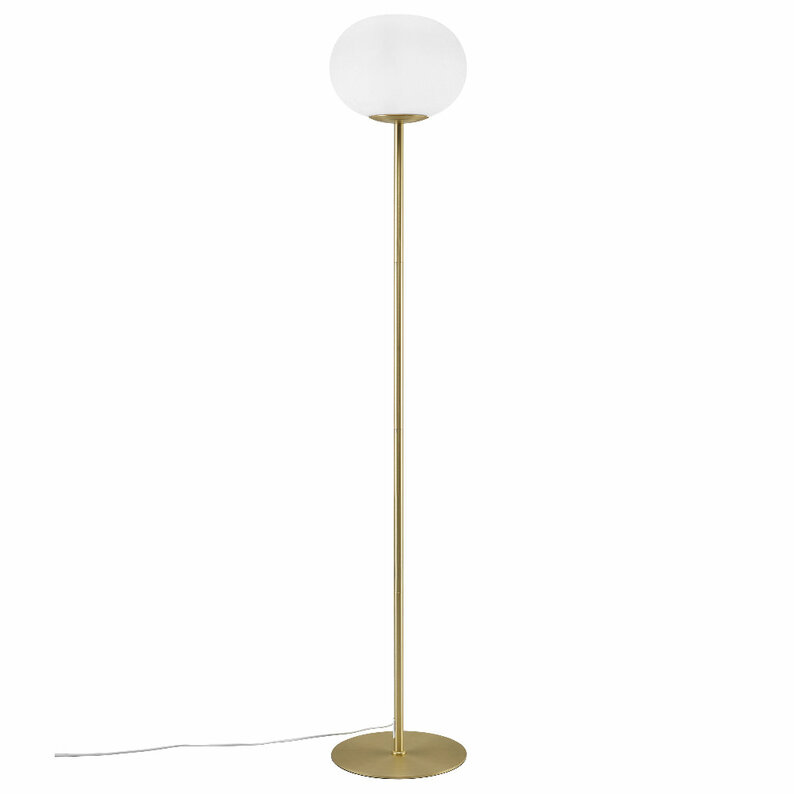 Lampa podłogowa Alton 150 cm na złotej podstawie