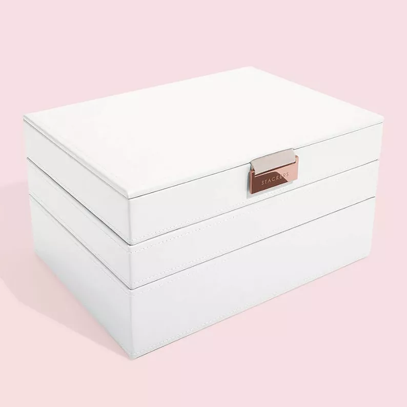 Szkatułka na biżuterię Classic Jewellery Box 18x25 cm biała