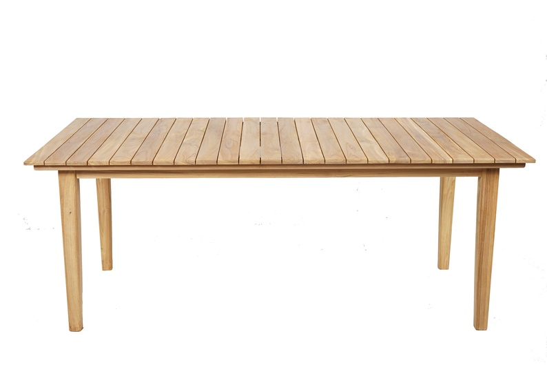 Stół ogrodowy Raryle 200x90 cm z drewna tekowego