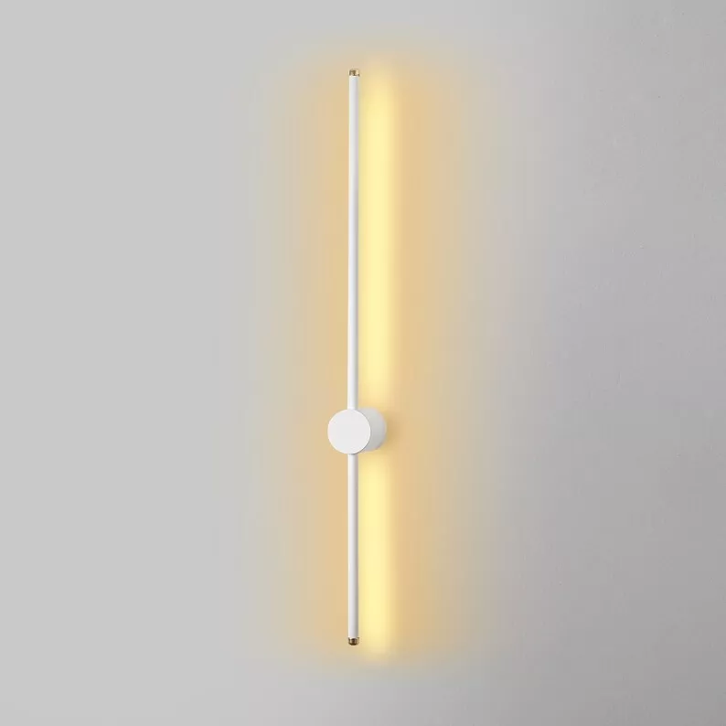 Lampa ścienna Walriefle 91 cm biała