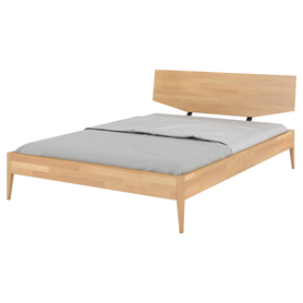 Łóżko z drewna bukowego Caldaro 120x200 cm Naturalne