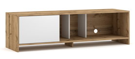 Szafka RTV Salisu 140 cm Dąb wotan/ Biały