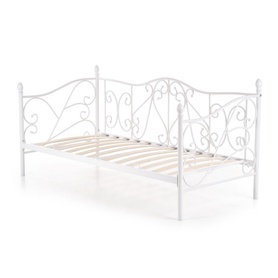 Łóżko metalowe Perline 90x200 cm białe