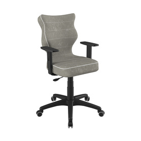 Krzesło biurowe młodzieżowe Duo szare na czarnej podstawie rozmiar 5