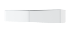 Nadstawka Bed Concept z dwiema zamykanymi szafkami 40 cm Biały mat / Biały połysk