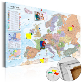 Tablica korkowa Mapy świata: Europa 