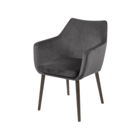 Krzesło tapicerowane Marcelio szaro - brązowe